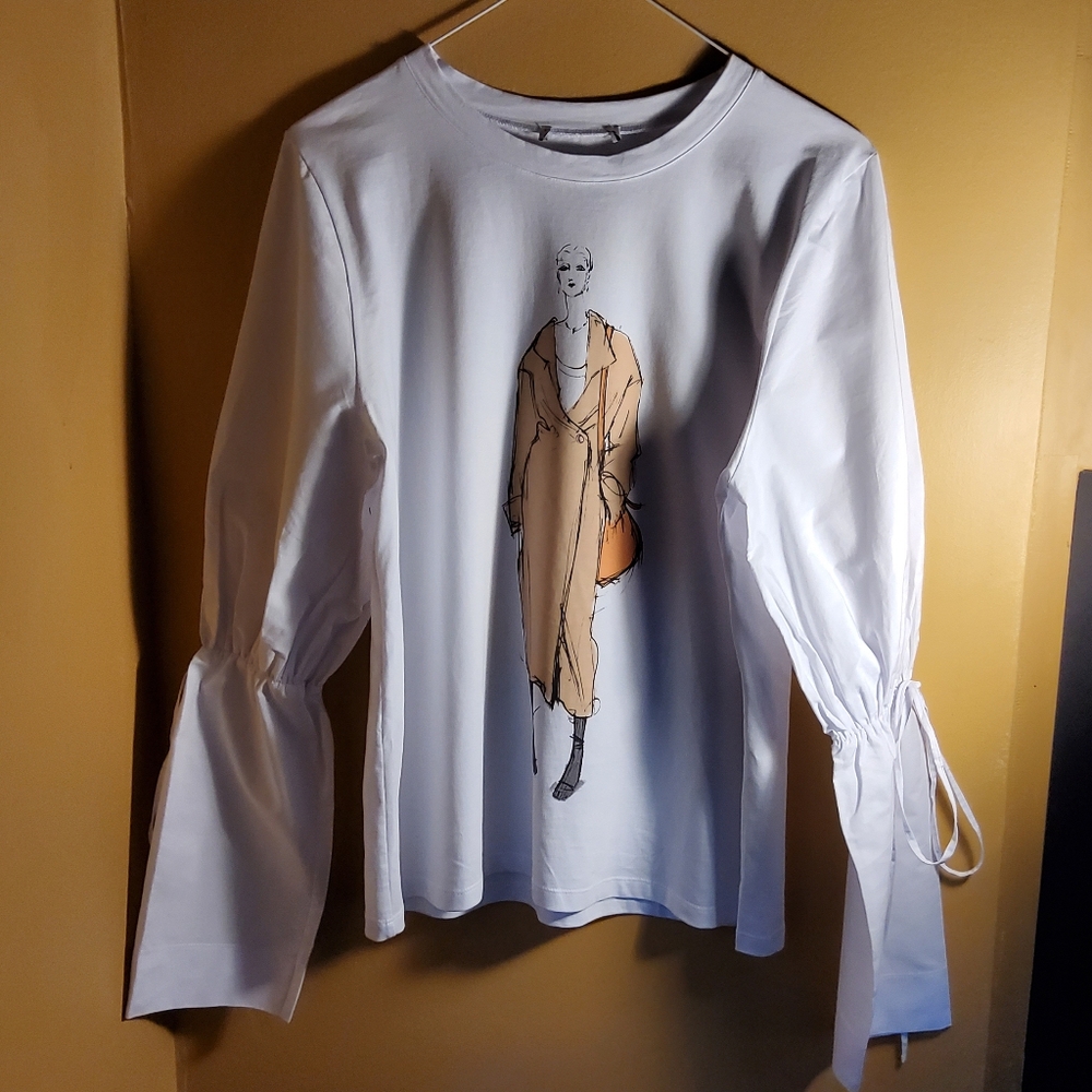 Zara Beautiful Pure White Cotton Top